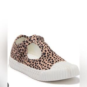 Harper Canyon Toddler Girl Serenna T-Strap Animal Print Canvas Tennis Shoes Sz 5